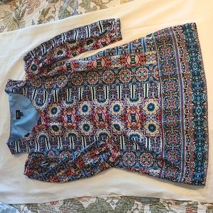 Nicole Cold Shoulder Multicolored size 6 dress